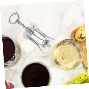 Two-in-one Wine Bottle Opener Set: Metal Wine Corkscrew Bottle Opener Easy to Use for Parties