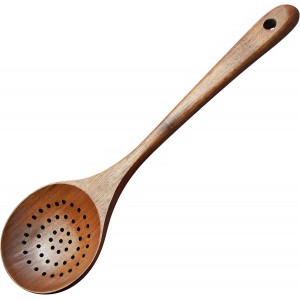 AOOSY Wooden Strainer Spoon,Wooden Slott...