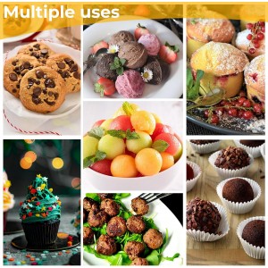 Cookie Scoop Set, Cookie Scoops for Baking Set of 3, Stainless Steel Ice Cream Scoop, 1 Tbsp/2 Tbsp/3 Tbsp Cookie Dough Scoop, Cookie Scooper for Cookie Cupcake Muffin Truffles Ice Cream