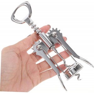 Mikinona Manual Wine Opener Wine Corkscrew Stainless Steel Material for Home Parties