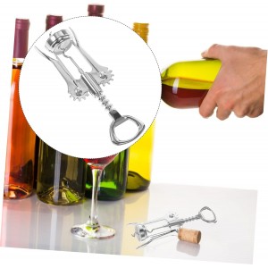 Mikinona Manual Wine Opener Wine Corkscrew Stainless Steel Material for Home Parties
