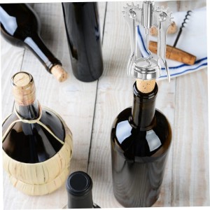 Mikinona Manual Wine Opener Wine Corkscrew Stainless Steel Material for Home Parties
