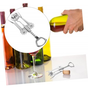 STOBAZA Manual Wine Corkscrew Bottle Opener for Arthritic Hands Party Wine Opener Stainless Steel Winged Design