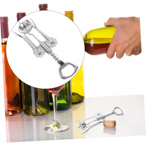 Luxshiny Manual Wine Opener Set Red Wine Wine Corkscrew Bottle and Wine Opener Key Bottle Openers Metal Wine Bottle Opener