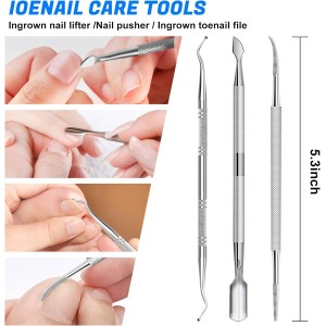 Toenail Clippers for Thick Nails, 6 Pcs Professional Wide Jaw Opening Nail Clipper Set for Seniors, Sharp Stainless Steel Fingernail Cutters with Slanted Edge & Travel Case, Podiatrist Tool Kit