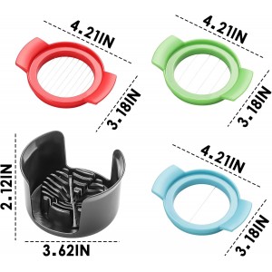 Egg Slicer for Hard Boiled Eggs，4 in 1 Multifunctional Egg Cutter,Strawberry slicer, Strawberry, Tomato, Dicer for Soft Fruit Mushroom Home Use