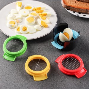Egg Slicer for Hard Boiled Eggs，4 in 1 Multifunctional Egg Cutter,Strawberry slicer, Strawberry, Tomato, Dicer for Soft Fruit Mushroom Home Use