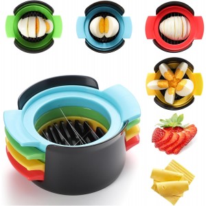 Egg Slicer for Hard Boiled Eggs，4 in 1...