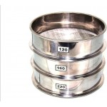 Aluminum Herbal Pollen Hash Extractor Stackable Sifter, Fine Mesh, Stainless Steel Round Sifter for Baking, Flour Sieve, Extracting, Herbal, Tea, Powder 66, 96, 120 Micron Set (120, 160, 220)