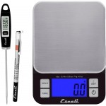 Escali Kitchen Scale and Thermometer Kit, Includes Nutro Digital Food Scale and Gourmet Digital Thermometer