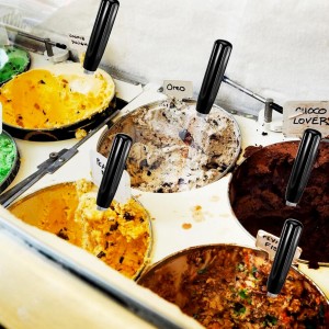 4 Pack Ice Cream Spade Heavy Duty - Stainless Steel Flat Ice Cream Scoop, Scooper for Hard or Creamy Dessert Spade Butter Cutter