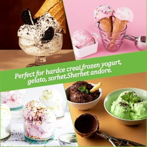 4 Pack Ice Cream Spade Heavy Duty - Stainless Steel Flat Ice Cream Scoop, Scooper for Hard or Creamy Dessert Spade Butter Cutter