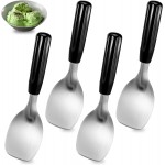 4 Pack Ice Cream Spade Heavy Duty - Stainless Steel Flat Ice Cream Scoop, Scooper for Hard or Creamy Dessert Spade Butter Cutter
