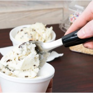 Professional Ice Cream Scoop Set, Stainless Steel Trigger Release Portion Scoop and Classic Ice Cream Spade Design for Frozen Treats,Baking Cookie Dough