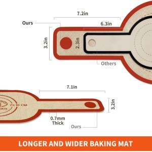 Silicone Bread Sling Dutch Oven Liner, Non-Stick & Easy Clean Reusable Oval and Round Silicone Bread Baking Mat with Long Handles, Easy to Transfer Sourdough Bread - 2 Red Set