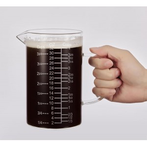 Ackers Etched Graduated Glass Measuring ...