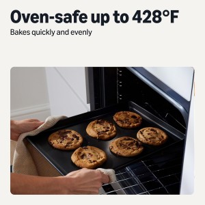 Amazon Basics Nonstick Bakeware 6-Piece Set, Stackable, Dishwasher and Oven-Safe, Baking Pan