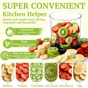 Hendiy Strawberry Slicer with Stainless Blades | Egg & Fruit Slicer Cup for Banana, Cucumber, Mushroom | ABS Detachable Kitchen Gadget - Precision Berry Cutter Tool (Black, 1-Pack)