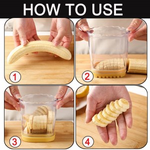 Hendiy Strawberry Slicer with Stainless Blades | Egg & Fruit Slicer Cup for Banana, Cucumber, Mushroom | ABS Detachable Kitchen Gadget - Precision Berry Cutter Tool (Black, 1-Pack)