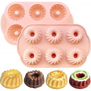 UOUYOO 2 Pcs silicone cake pan nonstick ...
