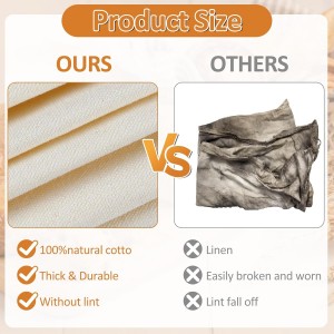 4PCS Tea Towels for Baking Sourdough, 14x18.8 Inch Reusable Thick Bread Towels for Proofing, Bread Cloth for Baguettes, Pastry, Loaves