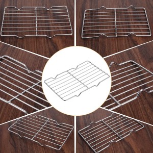Roasting Rack Stainless Steel Wire Rack for Baking Sheet 5.3 x 8.46 Inch Heavy Duty Wire Grate Oven Grill Rack Oven Rack Cooling Rack Baking Rack with 4 Legs Rectangle Wire Cooking Racks for Meat
