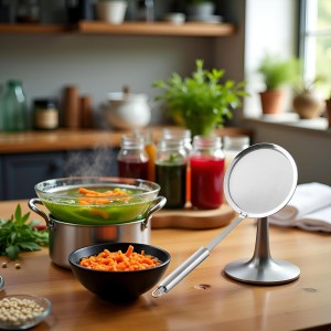 Stainless Steel Fine Mesh Strainer Spoon - Strainer Fine Mesh Skimmer | Beyond Draw Mesh Strainer, Cooking Food Strainer Ladle For Skimming Grease And Foam For Soybean Milk, Juices