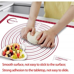Silicone Pastry Mat Dough Baking Bread Sourdough Fondant Pie Dough Pizza,Silicone Baking Mat Cookie Sheet for Kitchen Counter with Measurements 28x20