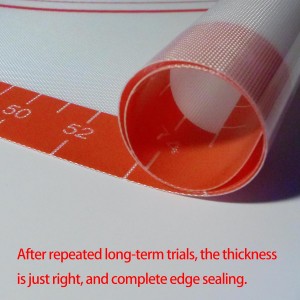 Silicone Pastry Mat Dough Baking Bread Sourdough Fondant Pie Dough Pizza,Silicone Baking Mat Cookie Sheet for Kitchen Counter with Measurements 28x20