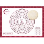 Silicone Pastry Mat Dough Baking Bread Sourdough Fondant Pie Dough Pizza,Silicone Baking Mat Cookie Sheet for Kitchen Counter with Measurements 28x20