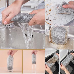 20 Pack Kitchen Dish Cloths Super Absorbent Coral Fleece Dish Cloths, Reusable Washable Fast Drying Rags, Nonstick Oil Microfiber Lint-Free Kitchen Cleaning Towels for Furniture Car Tea Bowl 10 x 10