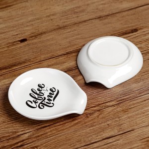 Coffee Spoon Rest for Coffee Bar Accessories, Small Spoon Rest for Coffee Station, Mini Coffee Spoon Holder for Tea Spoon, Stirring Spoon, Teaspoon, Coffee Stirrers, Ceramic Kitchen Decor