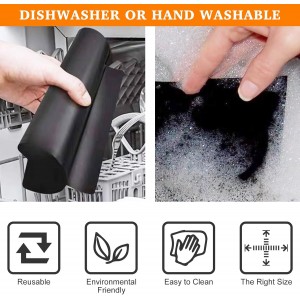 5 PCS Teflon Mats Oven Liner for Emeril Lagasse 26 QT French Door 360 Air Fryer, Reusable Air Fryer Liners for Emeril Lagasse Accessories