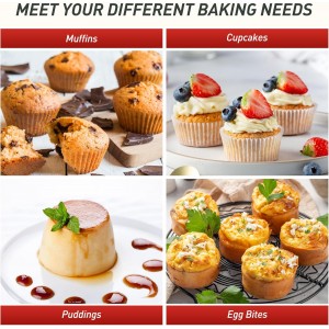 2 Pack 12 Cups Silicone Muffin Pan with Metal Reinforced Frame Regular Size Silicone Molds Cupcake Cake Baking Pans Cookie Baking Chocoflan Cupcake Mold Nonstick Muffin Tin Home Baking Supplies