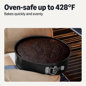 Amazon Basics Nonstick Springform Pan, Dishwasher and Oven-Safe, 10 in., Carbon Steel