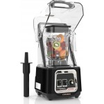 CRANDDI Commercial Blender, 2200W Countertop Blenders with Removable Shield, Quiet Smoothie Blender for Shakes and Ice Crushing, 52oz, 38000 RPM Professional Blenders for Kitchen, K80 (Black)