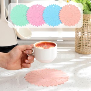 Maxdot 4 Pcs Large Rubber Jar Opener Pad Jar Opener 6.10 Inch Multi Function Non Slip Jar Opener Resistant Coasters for Weak Arthritis Hands Seniors Easy Opening (Macaron Colors)