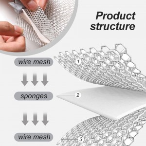 2025 New Multipurpose Wire Dishwashing Rags for Wet and Dry, Metal Scrubbing Pads Sponge Cloths Towels Clean, Non-Scratch Wire Dishcloth for Home Kitchen Dishes, Sinks (5 Pcs)