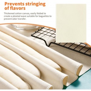 5 Pcs Baguett-e Bread Pan Set,Nonstick 4-Slot Perforated French Breads Baking Pans with Proofing Cloth,Dough Cutter Kit for Home Baker,Baguett-e Tray,15x12 Inch Black Bread Pan