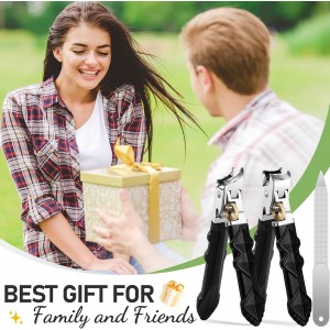 Toenail Clippers for Thick Toenails, Wide Jaw Opening Nail Clippers for Men, Heavy Duty Ingrown Toenail Clippers Nail Cutters, Ultra Sharp Slanted Nail Clippers with Long Handle