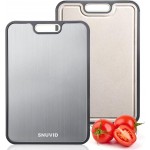 Titanium Cutting Board, Double Sided Cutting Boards for kitchen, Pure Titanium and Wheat Straw PP, Food-Grade, non Toxic - Easy to Clean