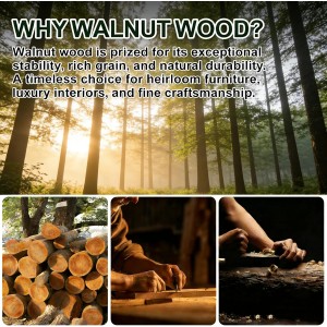 2-pcsTongs for Cooking with Wooden Tips - Nonstick Cooking Tongs & Salad Tongs for Blooming Food，Cooking, BBQ and Tossing Salad - Made of Natural Walnut Wood，Long Style15inch Short Style 11.4inch