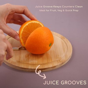 Small Cutting Board Set of 2 - Compact with Juice Groove for Fruits, Vegetables, Cheese & Sandwiches, Lightweight & Non-Toxic Mini Boards for Charcuterie, Camping & Kitchen