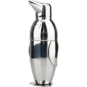Penguin Cocktail Shaker with Strainer, B...