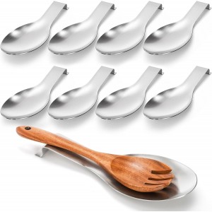 8 Pack Stainless Steel Spoon Rest, Large...