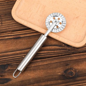 Pastry Wheel Cutter, Stainless Steel Fluted Pasta Crimping Wheel Dough Crimper Pie Crust Cutter Lattice Roller Ravioli Maker Tool for Pizza Noodle Cracker