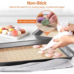 HOOMIL Macaron Silicone Baking Mats, 13