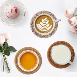 OIAHOMY 8 Pcs Coasters with Holder for Beer, Coffee, Woven Cotton Coaster Set for Table Decor for Kitchen, Bar, Dining Room, Living Room, Housewarming Gifts - Yellow