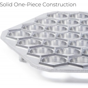Pelmeni Maker – 37-Hole Aluminum Pelmeni Mold, Russian Ravioli Maker, Dumplings Mold for Homemade Siberian Meat Dumplings, Pierogi, and Pastry Dough Press