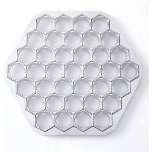 Pelmeni Maker – 37-Hole Aluminum Pelmeni Mold, Russian Ravioli Maker, Dumplings Mold for Homemade Siberian Meat Dumplings, Pierogi, and Pastry Dough Press